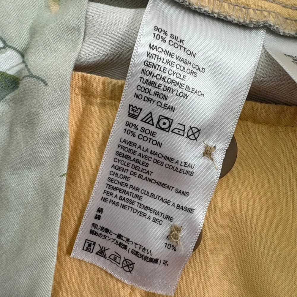 Tommy Bahama Mens Gray Silk Blend Pleated Dress‎ Pants 35x34 Floral Lined